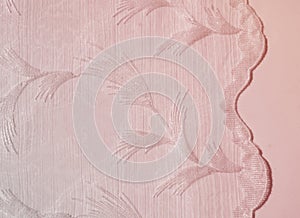 Texture, background, pattern. Tulle of pastel pink tones. Abstract background of pink fabric. Soft texture of the fabric, pink pa