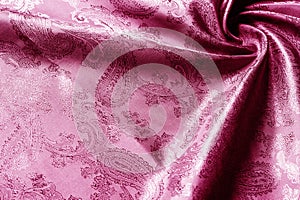 Texture, background,red, blushing, ruddy, florid, gules, blushful fabric with a paisley pattern.based on traditional Asian