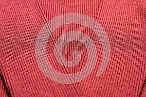 Texture for background, red fabric full frame