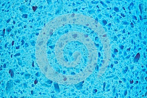 Texture background surface of blue bath body sponge