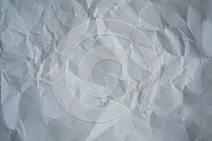 Texture, background. White crumpled paper