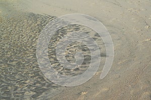 Texture and background of wrinkles, waves sand.
