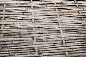 Texture of bamboo handicraft detail , Pattern of Thai style bamboo handcraft texture