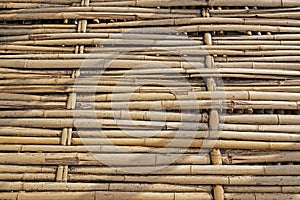 Texture of bamboo handicraft detail , Pattern of Thai style bamboo handcraft texture