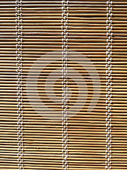 Texture of bamboo mat curtain
