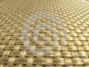 Texture of a bamboo table mat or place mat for background