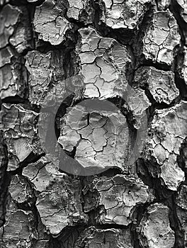 The texture of bark on an ancient tree