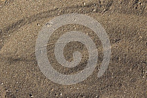 Texture of beach sand on the sea coast