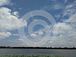 Texture of beautiful spring clouds