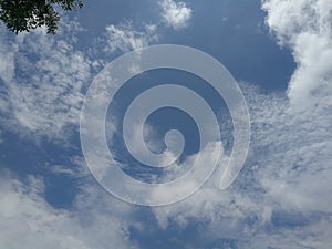 Texture of beautiful spring clouds