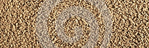 Texture of beige carpet. Panorama.