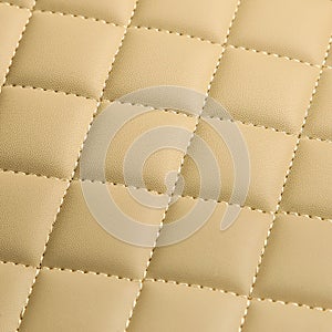 Leather background with sewing stitch