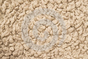 Texture of a beige wool plaid