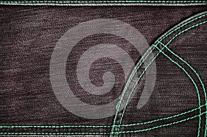 The texture of black denim cloth