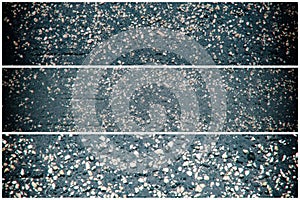 Texture of black rubber floor on playground. Ethylene Propylene Diene Monomeror EPDM