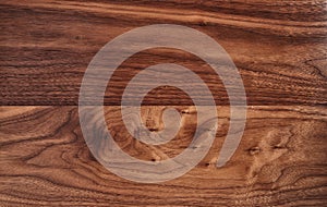 Texture of black walnut surface with oil finish