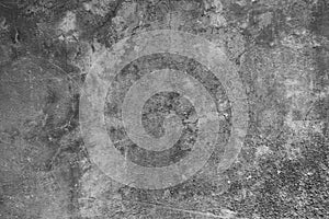 Texture of a black and white scratched, weathered wall