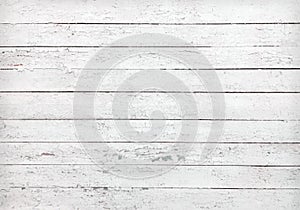 Texture of blank white old wooden planks
