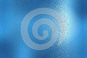 Texture of blue brushed metallic plate, abstract background