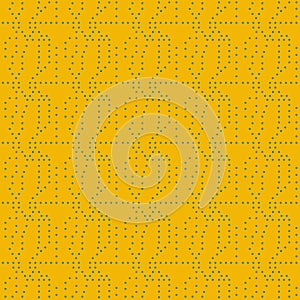 Texture of blue circles on a yellow background