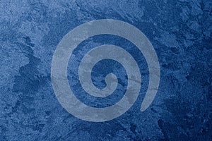 Texture of blue decorative plaster
