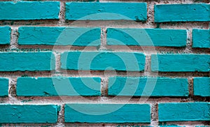 Texture of blue grunge brick wall white background