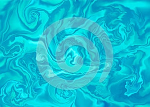 The texture of a blue liquid stone or metal. Blue shiny background with a swirling pattern