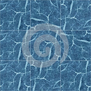 Texture blue marble tiles, background photo with high quality