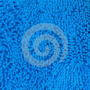 Texture of blue microfiber fabric