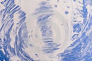 Texture blue surface with white paint divorces