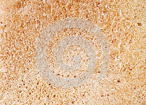 Texture of bread crust