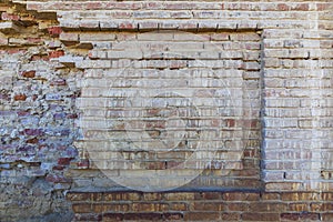 Texture of brickwork masonry