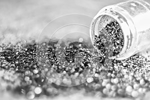 Texture of bright background of sparkles, sequins, sparkling d