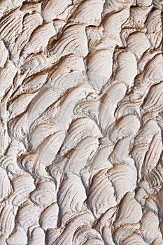 Texture of brown plastered wall.