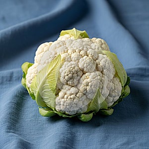 The texture is bumpy and compact, typical of cauliflower heads