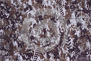 Texture camouflage fabric photo, Background for war.