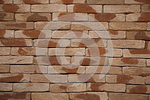 texture with ceramic brick blocks, abstract scene background