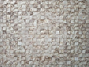 Texture of ceramic squares. Texture of equal stone squares. Patterned texture