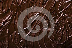 Texture of chocolate icing