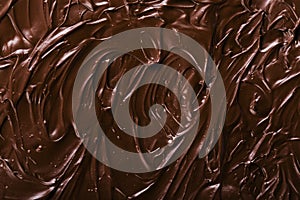 Texture of chocolate icing