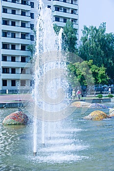 Texture City fountain, Dita intere photo