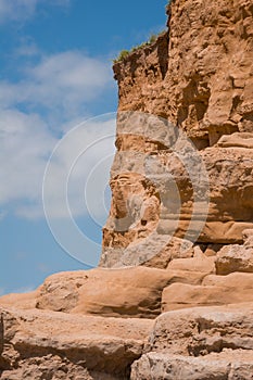 texture of  Cliffs at Hive Beach, Burton Bradstock, Bridport, Dorset, England, United Kingdom