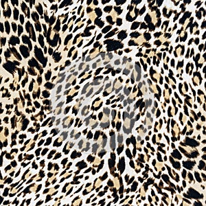 Texture of close up fabric striped leopard