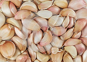 Texture of cloves of garlic