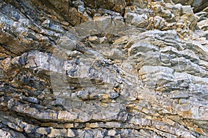 Texture of the coastal cliff