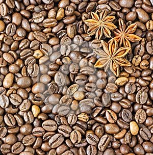 Texture coffee beans