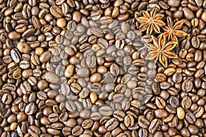 Texture coffee beans