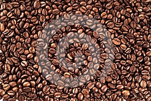 Textura de granos de café 