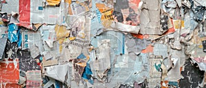 Texture Of Collaged Newspaper And Magazine Cutouts For Background Design Purposes