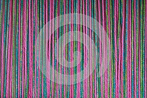 Texture of colored background woolen threads, natural concept